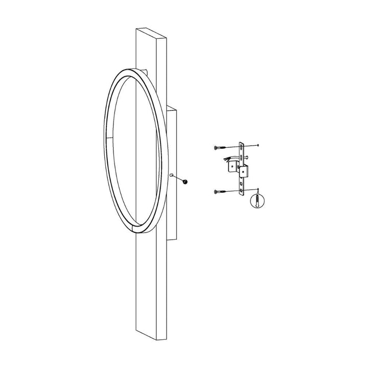 Eglo BOYAL - 12W 1 Ring Wall Light-Eglo-Ozlighting.com.au