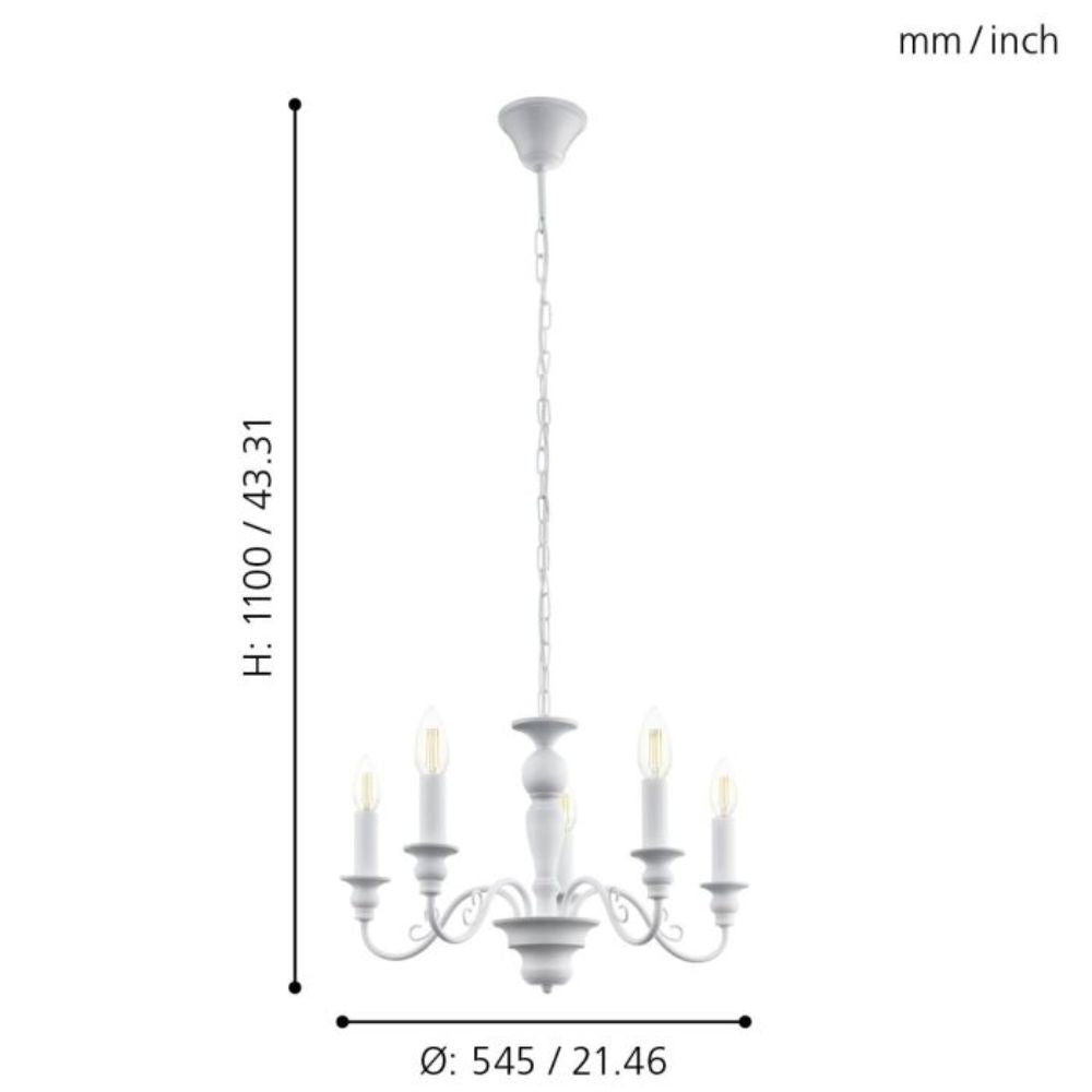 Eglo CAPOSILE - 5 Light Chandelier Pendant-Eglo-Ozlighting.com.au