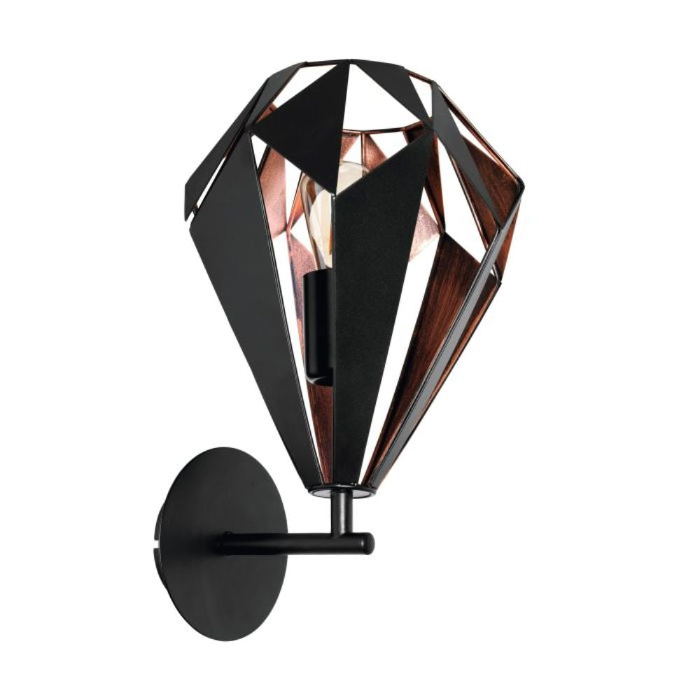 Eglo CARLTON 1 - Geometric Cut Out Indoor Wall Light-Eglo-Ozlighting.com.au