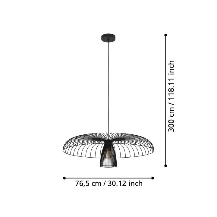 Eglo CHAMPERICO - 1 Light Pendant-Eglo-Ozlighting.com.au