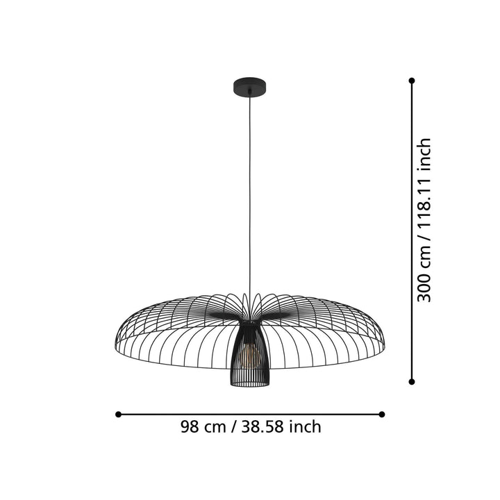 Eglo CHAMPERICO - 1 Light Pendant-Eglo-Ozlighting.com.au