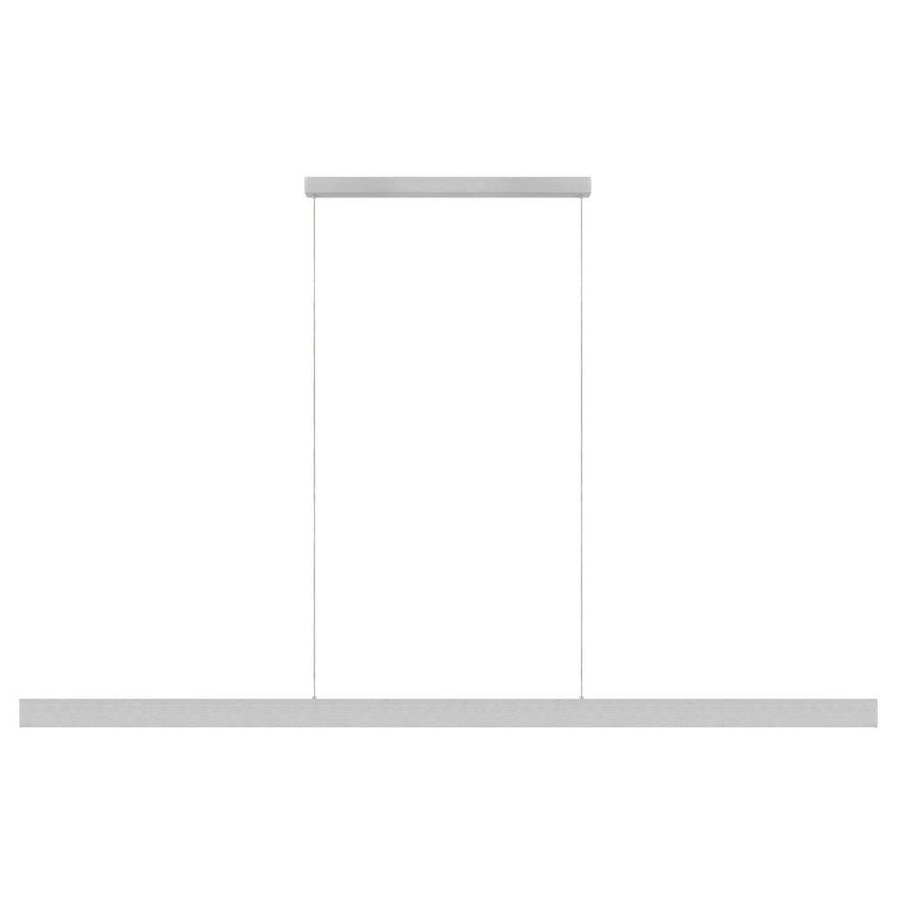 Eglo CLIMENE 2 - 2 Light Brushed Aluminium Linear LED Pendant-Eglo-Ozlighting.com.au