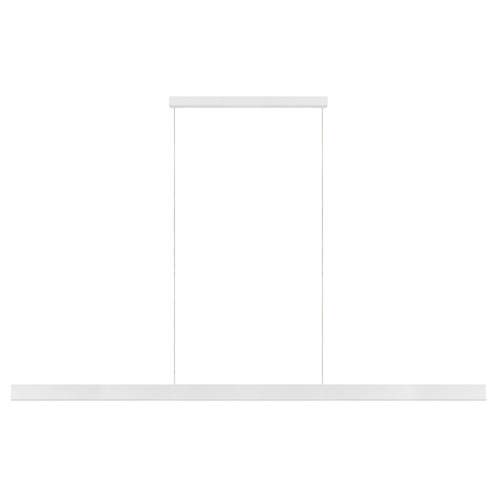 Eglo CLIMENE 2 - 2 Light White Aluminium Linear LED Pendant-Eglo-Ozlighting.com.au