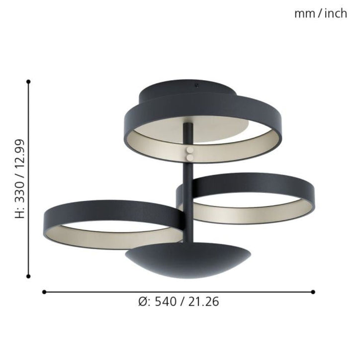 Eglo GROMOLA - Ceiling Light-Eglo-Ozlighting.com.au