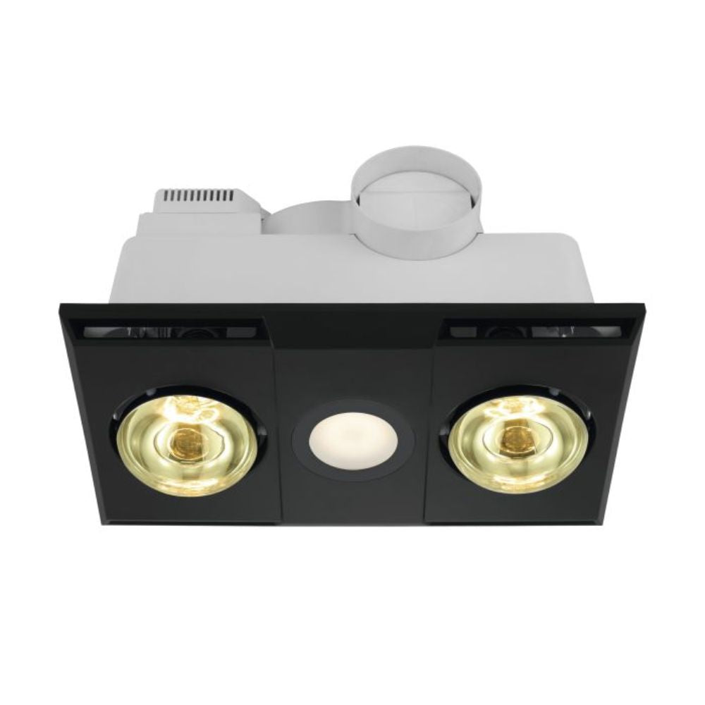 Eglo HEATFLOW - 2 x 275W 3-in-1 Bathroom Heater-Light-Exhaust Fan-Eglo-Ozlighting.com.au