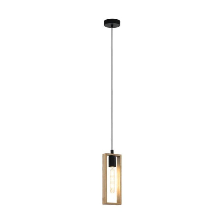 Eglo LITTLETON - 1/6 Light Wooden Pendant-Eglo-Ozlighting.com.au