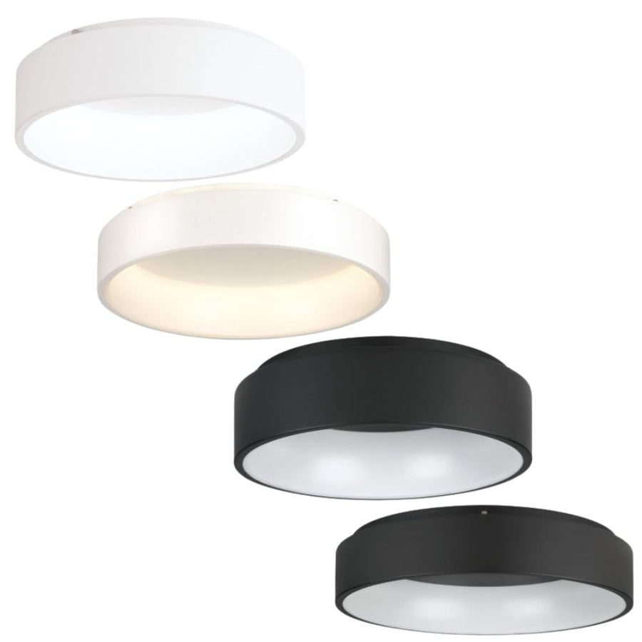 Eglo MARGHERA 1/2 - LED Oyster Ceiling Light-Eglo-Ozlighting.com.au