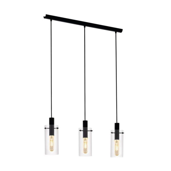 Eglo MONTEFINO - Steel and Glass Light Indoor Pendant-Eglo-Ozlighting.com.au