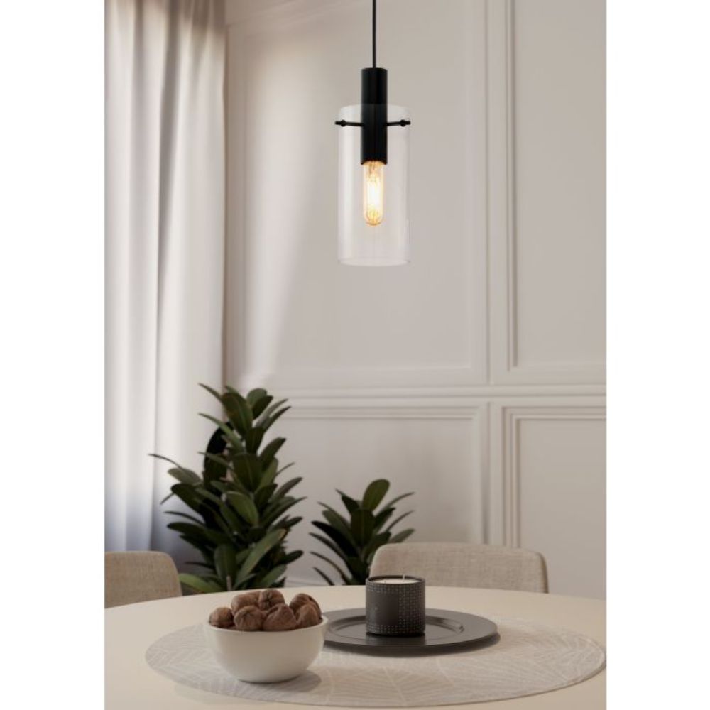 Eglo MONTEFINO - Steel and Glass Light Indoor Pendant-Eglo-Ozlighting.com.au