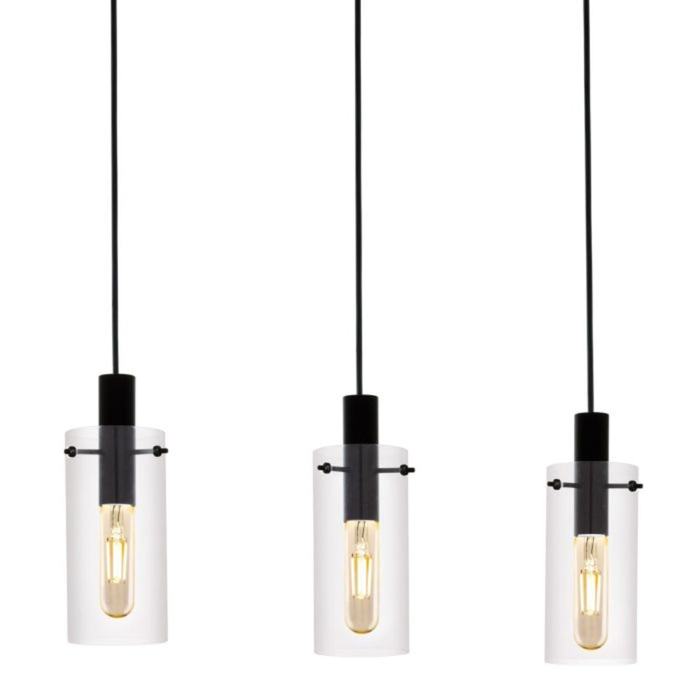 Eglo MONTEFINO - Steel and Glass Light Indoor Pendant-Eglo-Ozlighting.com.au