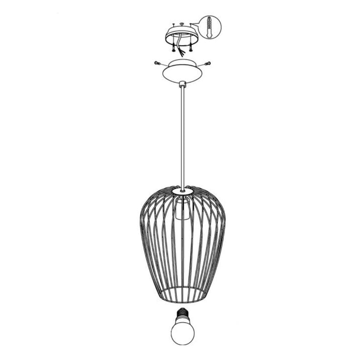 Eglo NEWTOWN - 1 Light Pendant-Eglo-Ozlighting.com.au