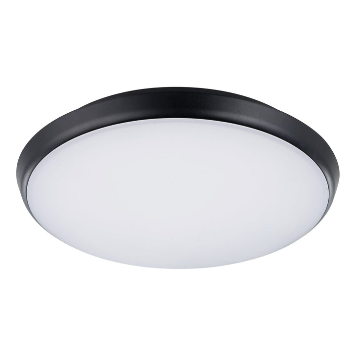 Eglo OLLIE 2 - LED Oyster Ceiling Light - Black-Eglo-Ozlighting.com.au