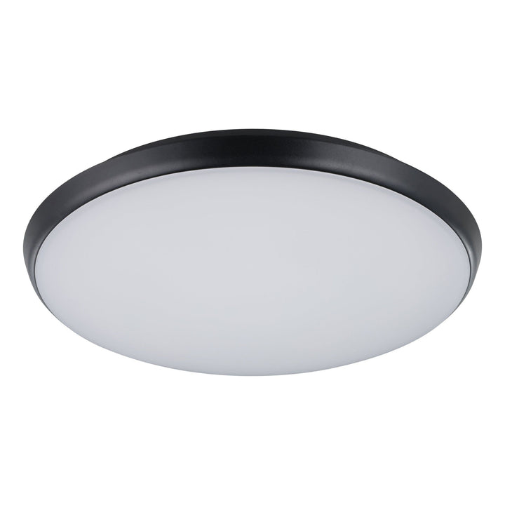 Eglo OLLIE 2 - LED Oyster Ceiling Light - Black-Eglo-Ozlighting.com.au