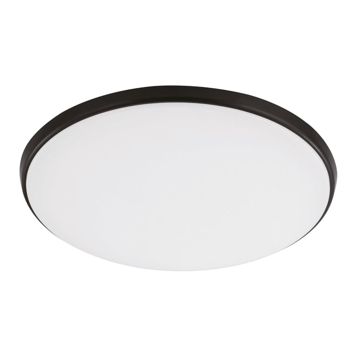 Eglo OLLIE 2 - LED Oyster Ceiling Light - Black-Eglo-Ozlighting.com.au