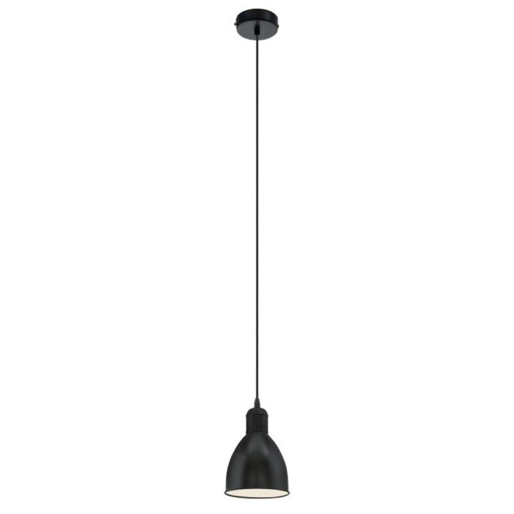 Eglo PRIDDY - 1 Light Steel Shade Pendant-Eglo-Ozlighting.com.au