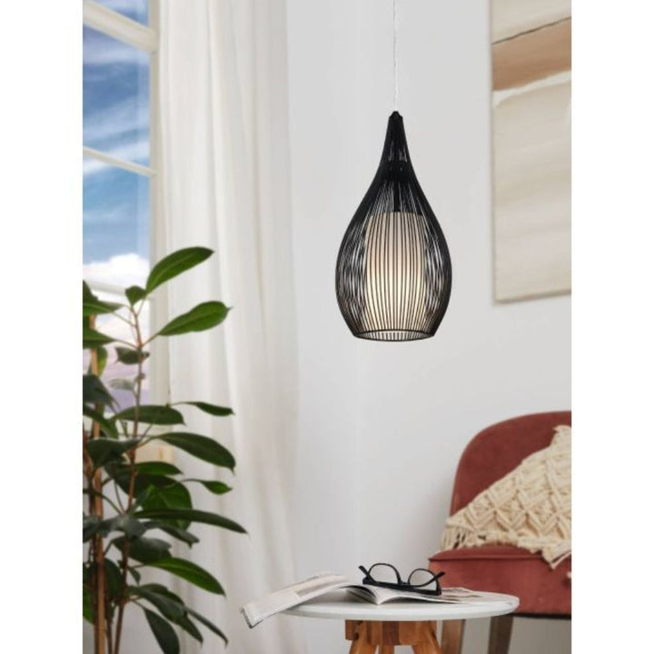 Eglo RAZONI - 1 Light Glass Pendant-Eglo-Ozlighting.com.au