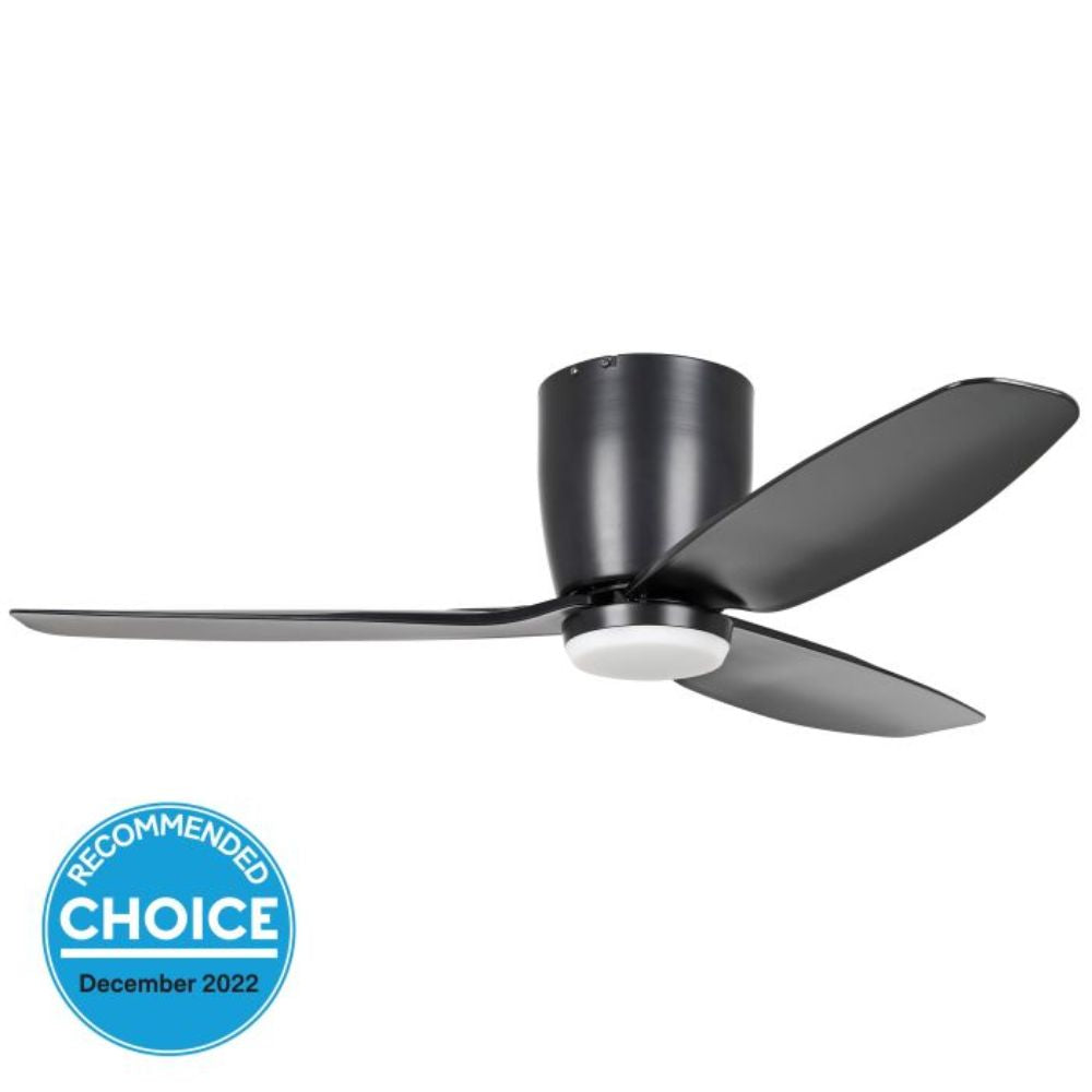 Eglo SEACLIFF - 42" 1120mm DC Hugger Ceiling Fan with LED Light-Eglo-Ozlighting.com.au