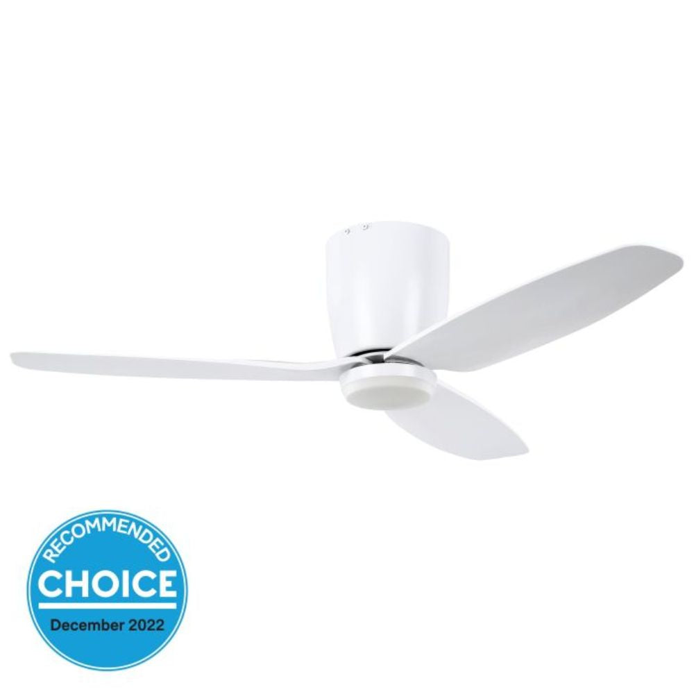 Eglo SEACLIFF - 42" 1120mm DC Hugger Ceiling Fan with LED Light-Eglo-Ozlighting.com.au