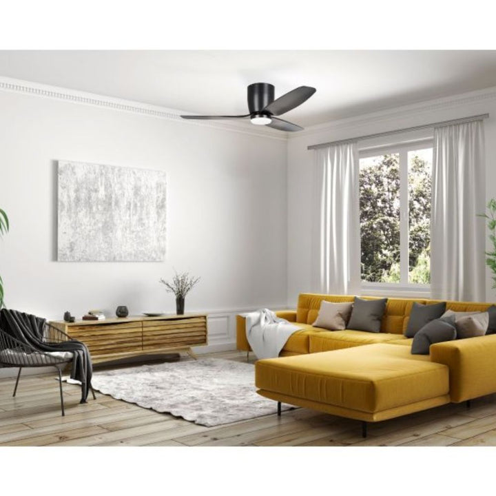 Eglo SEACLIFF - 42" 1120mm DC Hugger Ceiling Fan with LED Light-Eglo-Ozlighting.com.au