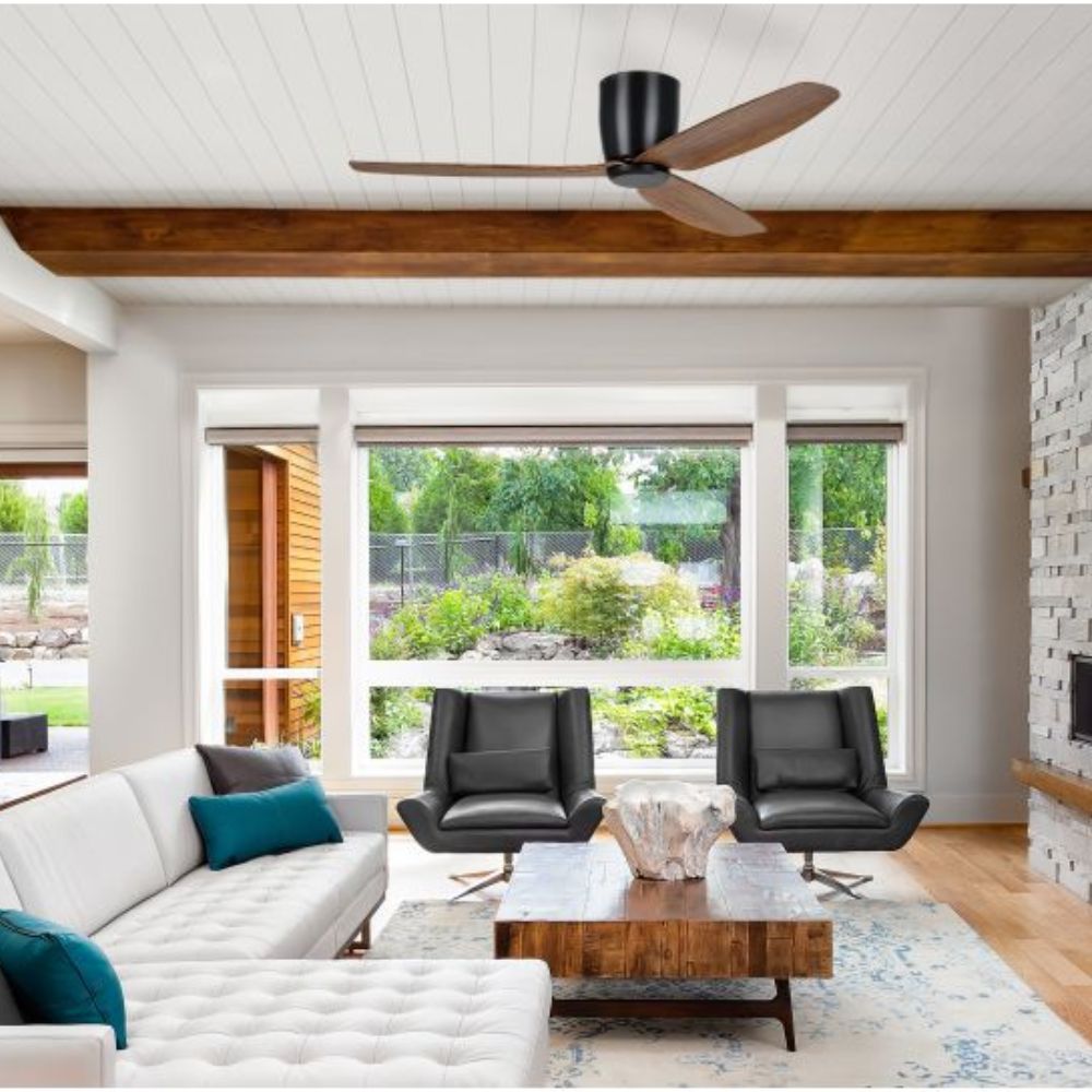 Eglo SEACLIFF - 52" 1320mm DC Hugger Ceiling Fan-Eglo-Ozlighting.com.au