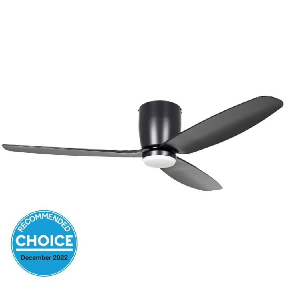 Eglo SEACLIFF - 52" 1320mm DC Hugger Ceiling Fan with LED Light-Eglo-Ozlighting.com.au