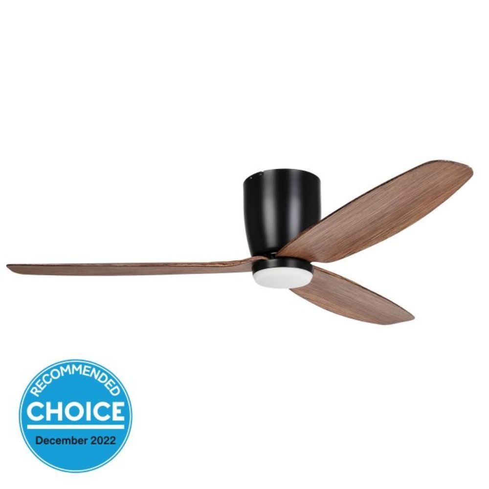 Eglo SEACLIFF - 52" 1320mm DC Hugger Ceiling Fan with LED Light-Eglo-Ozlighting.com.au