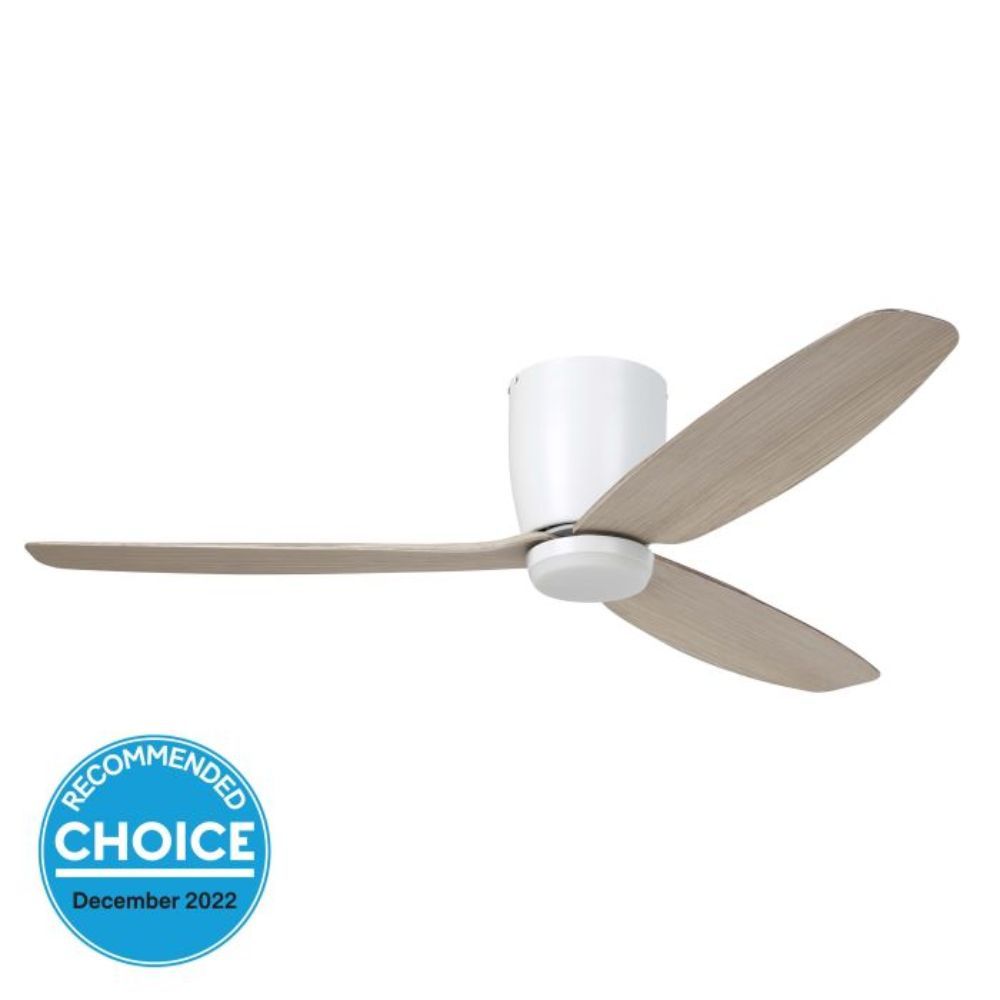 Eglo SEACLIFF - 52" 1320mm DC Hugger Ceiling Fan with LED Light-Eglo-Ozlighting.com.au