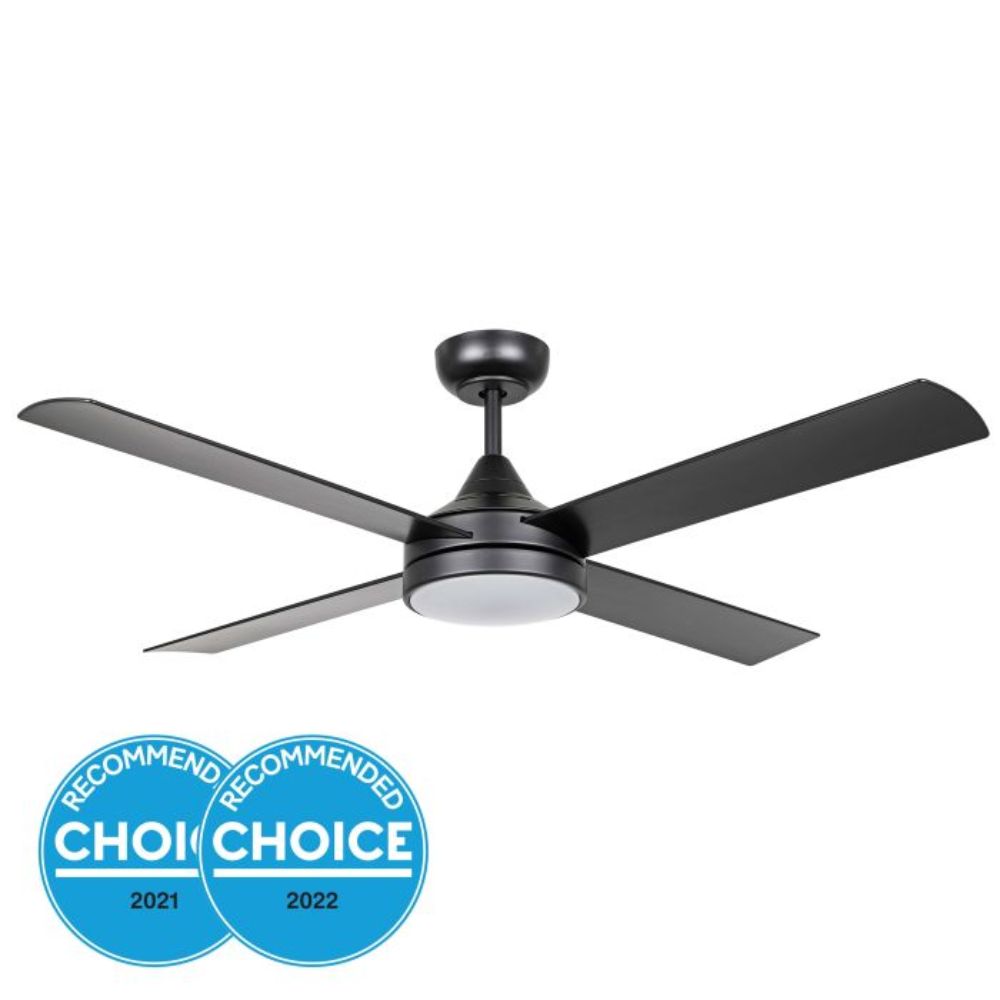 Eglo STRADBROKE - 4 Blade 48" 1220mm DC Ceiling Fan with 3-CCT LED Light-Eglo-Ozlighting.com.au