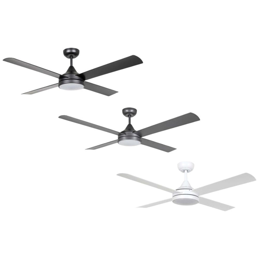 Eglo STRADBROKE - 4 Blade 52" 1320mm DC Ceiling Fan with 3-CCT LED Light-Eglo-Ozlighting.com.au