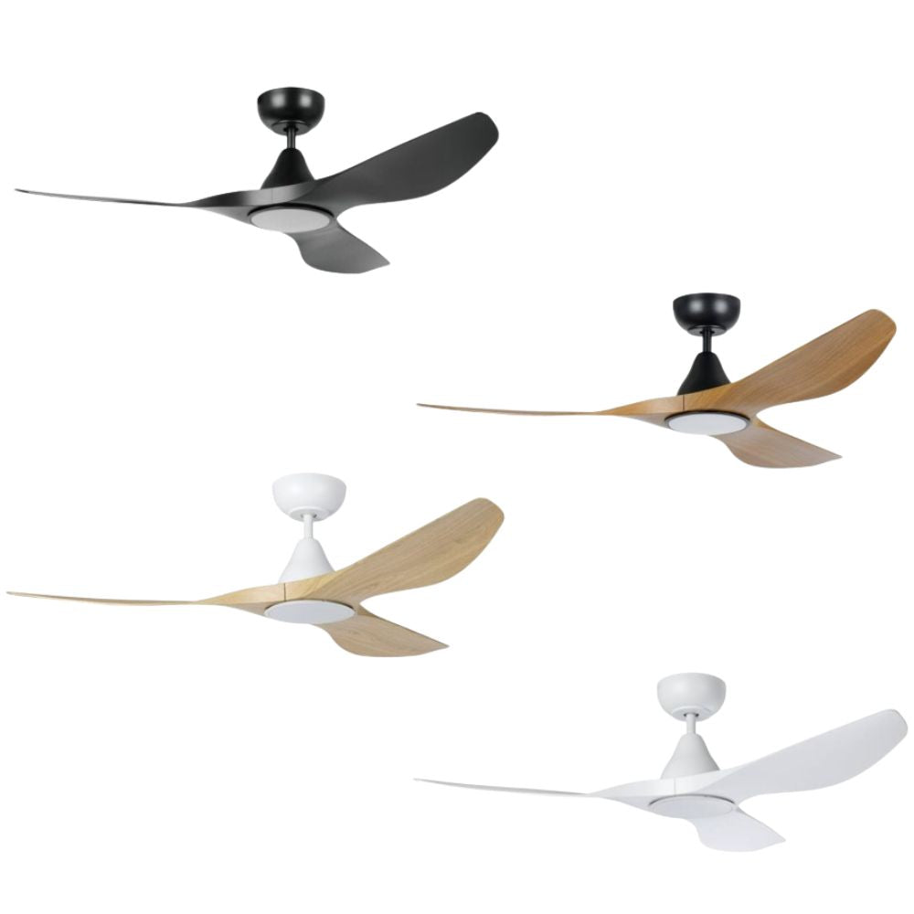 Eglo SURF - 3 Blade 52" 1320mm DC Ceiling Fan with 3-CCT LED Light-Eglo-Ozlighting.com.au