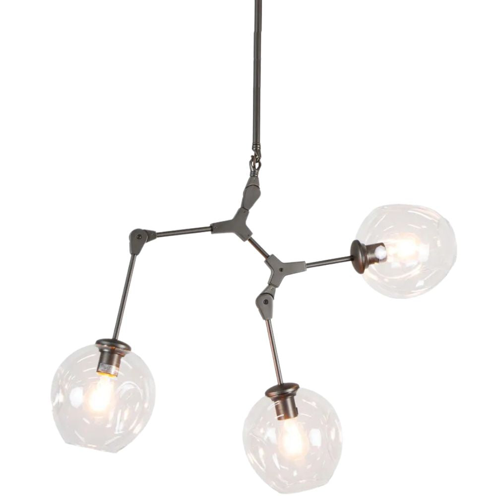 Emac & Lawton REPLICA LINDSEY ADELMAN - GUNMETAL GREY - 25W Bubble Pendant-Emac & Lawton-Ozlighting.com.au