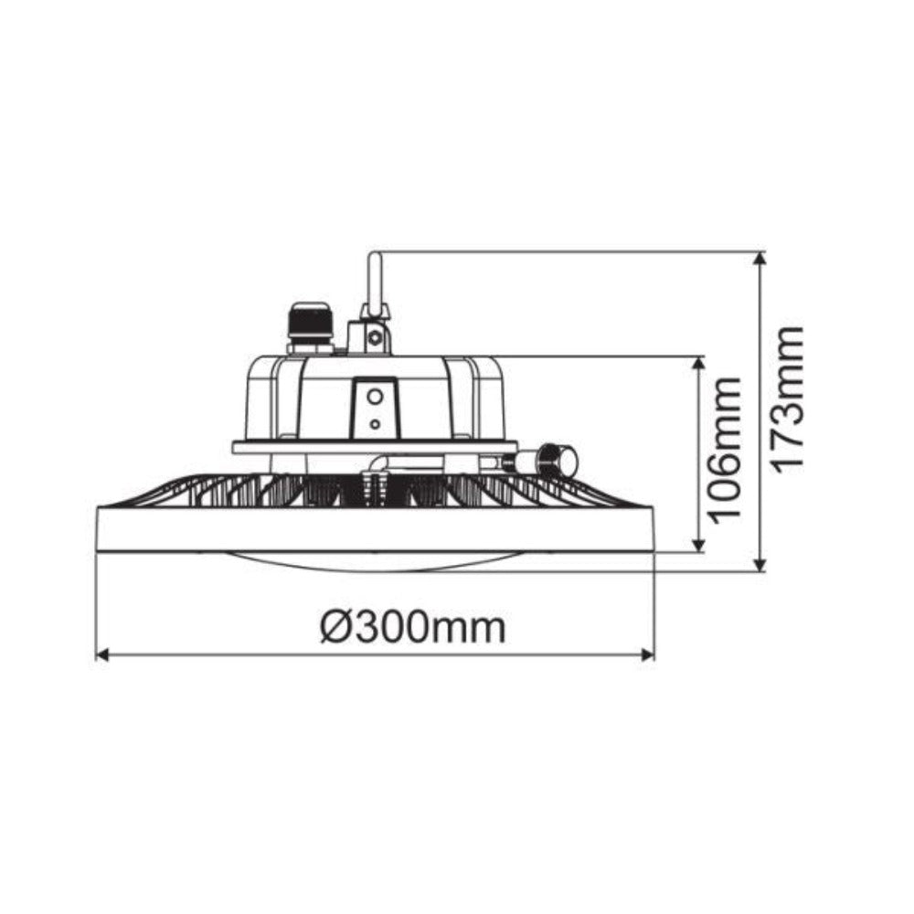 Energetic ARK - LED Highbay Light IK08 IP65-Energetic Lighting-Ozlighting.com.au