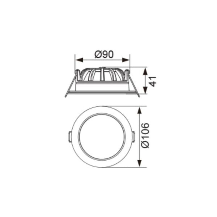 Energetic CLASP - 11W LED Tri-Colour Downlight IP54-Energetic Lighting-Ozlighting.com.au