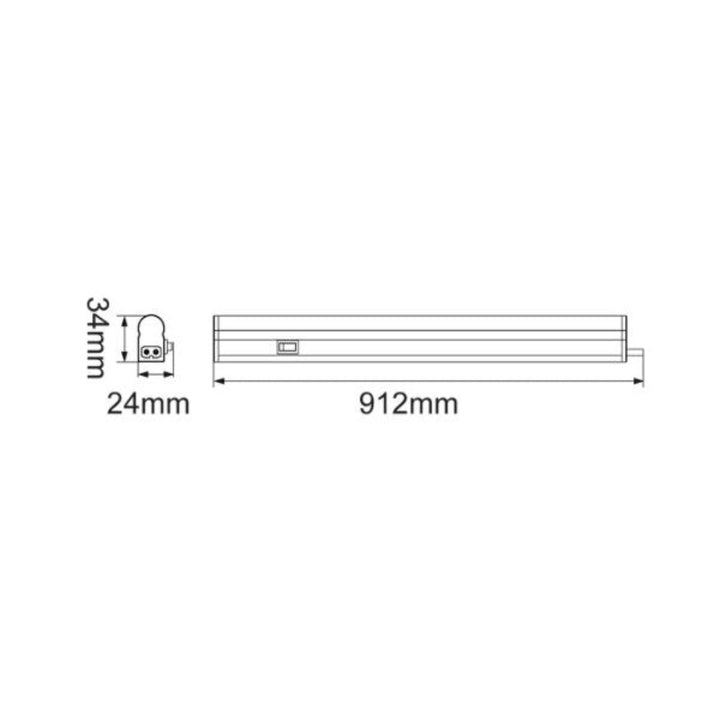 Energetic CLUB - LED Linkable Mini Batten Light IP40-Energetic Lighting-Ozlighting.com.au