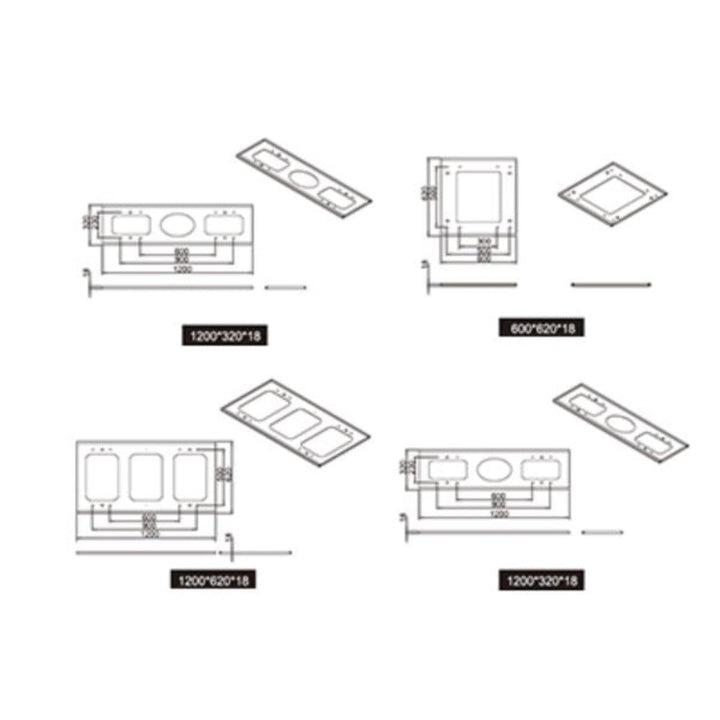 Energetic DESTINY - Semi Flush Surface Mount Frame-Energetic Lighting-Ozlighting.com.au