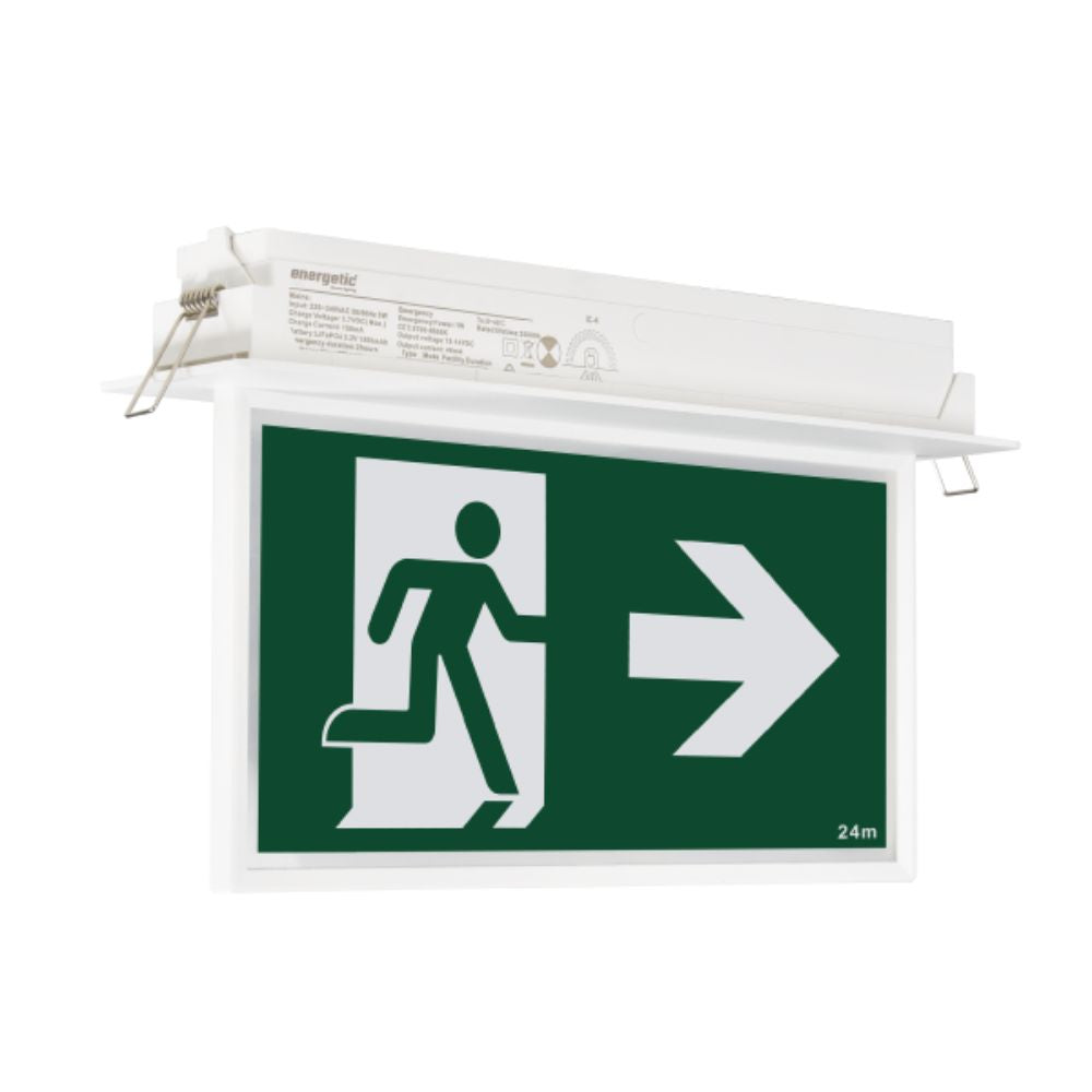 Energetic EDGEWAY - 3W Emergency Blade Exit-Energetic Lighting-Ozlighting.com.au