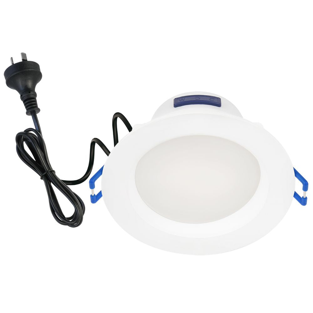 Energetic PLASTIAL - 7W LED G3 90mm Tri-Colour Recessed Downlight IP54-Energetic Lighting-Ozlighting.com.au