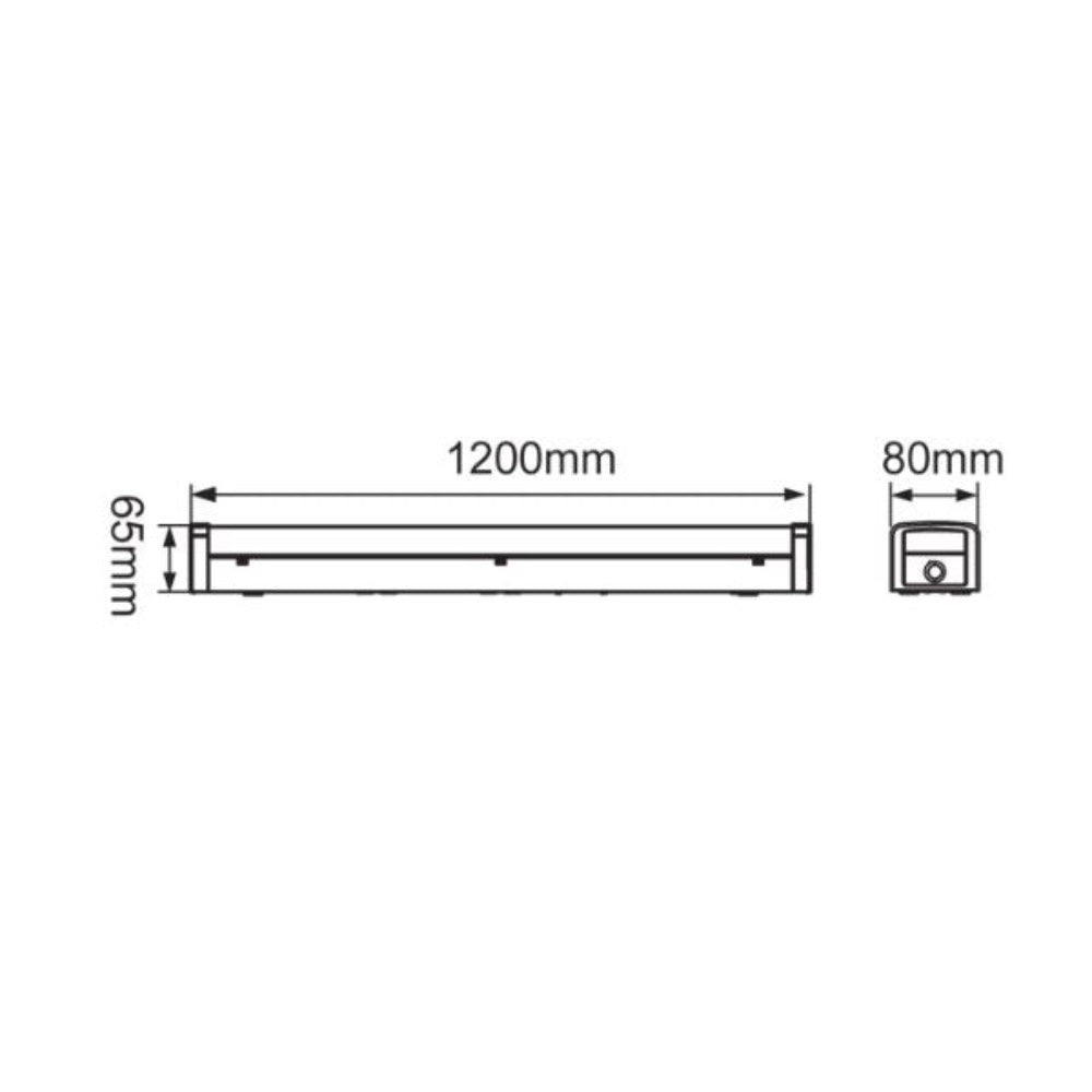 Energetic STELLAR V - 4FT LED Colour-Switchable Emergency Batten Light IP20-Energetic Lighting-Ozlighting.com.au