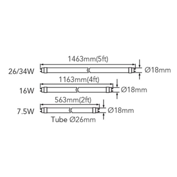 Energetic SUPVALUE - T5 LED Glass Tube Light-Energetic Lighting-Ozlighting.com.au