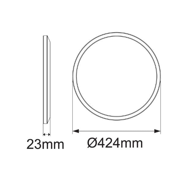 Energetic ULTRATHIN - Architectural Dimmable Tri-Colour Oyster Light IP54-Energetic Lighting-Ozlighting.com.au