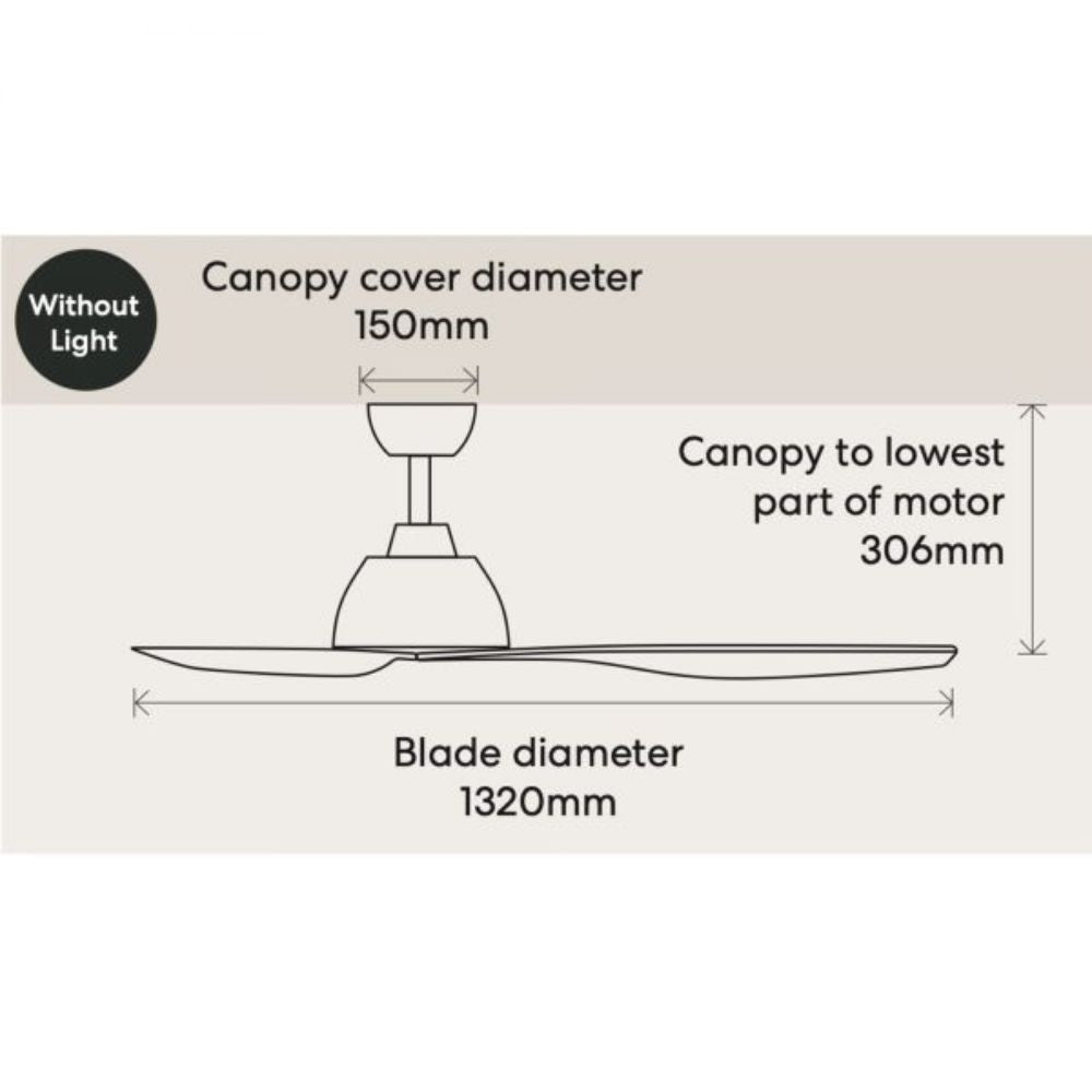 Fanco BREEZE - 3 Blade 52" 1320mm AC Ceiling Fan-Fanco-Ozlighting.com.au