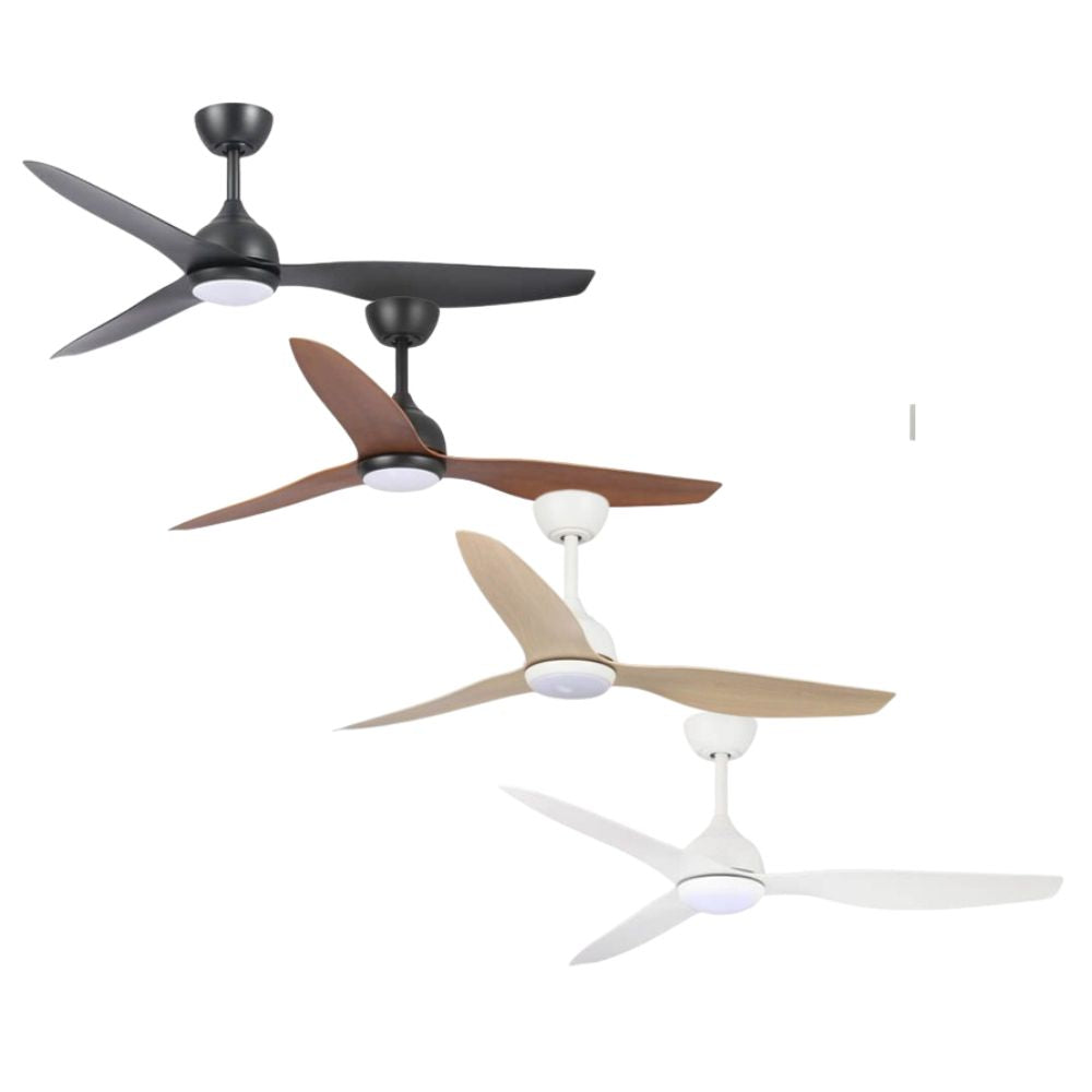 Fanco ECO STYLE - 3 Blade 52" 1320mm DC Ceiling Fan with LED Light-Fanco-Ozlighting.com.au