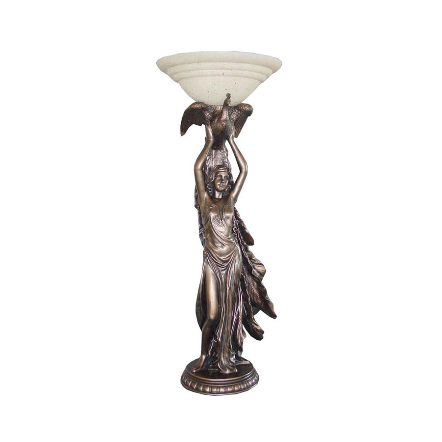 G&G Bros - 25W Lady with Bird Table Lamp-G&G Bros.-Ozlighting.com.au