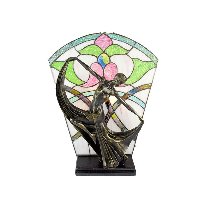 G&G Bros - 25W Leadlight Art Deco Table Lamp-G&G Bros.-Ozlighting.com.au