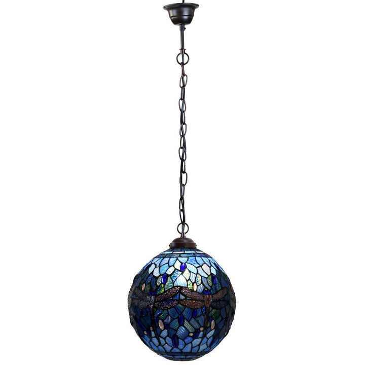 G&G Bros BLUE DRAGONFLY - 1 Light Round Pendant-G&G Bros.-Ozlighting.com.au