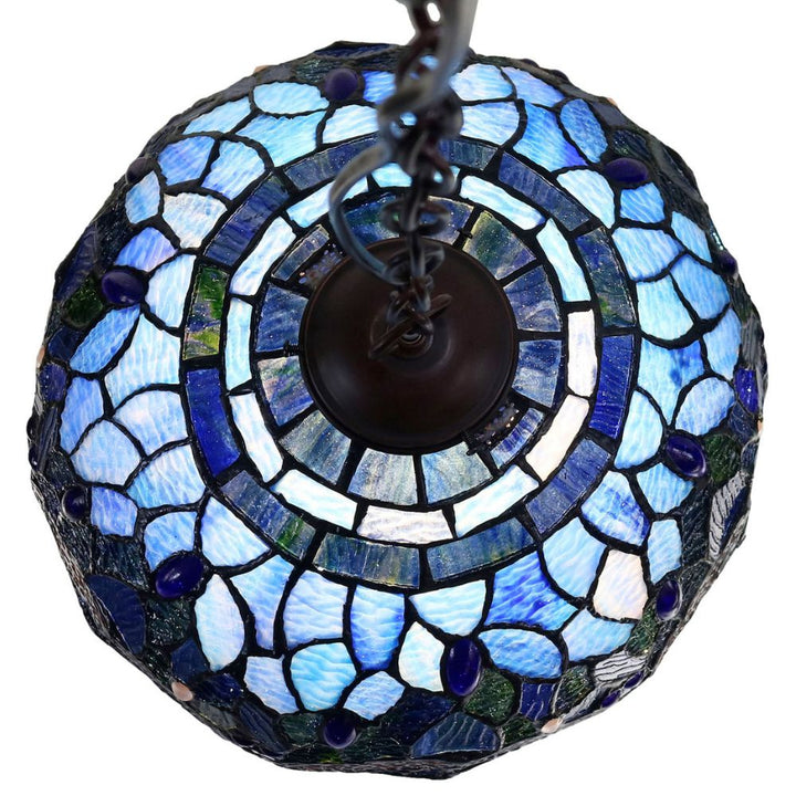 G&G Bros BLUE DRAGONFLY - 1 Light Round Pendant-G&G Bros.-Ozlighting.com.au