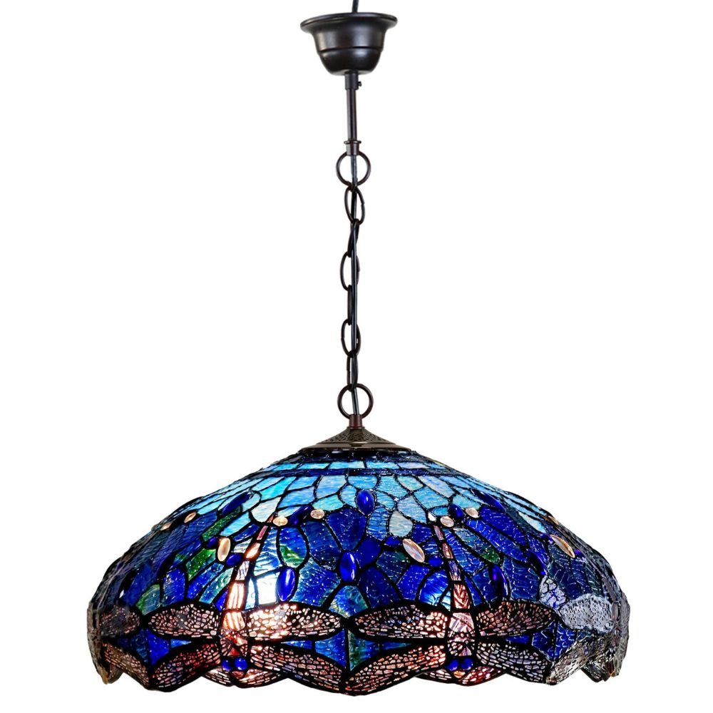 G&G Bros BLUE DRAGONFLY - 2 Light Pendant-G&G Bros.-Ozlighting.com.au