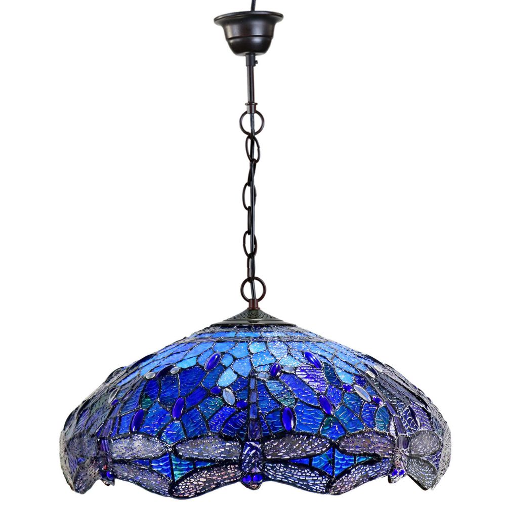 G&G Bros BLUE DRAGONFLY - 2 Light Pendant-G&G Bros.-Ozlighting.com.au