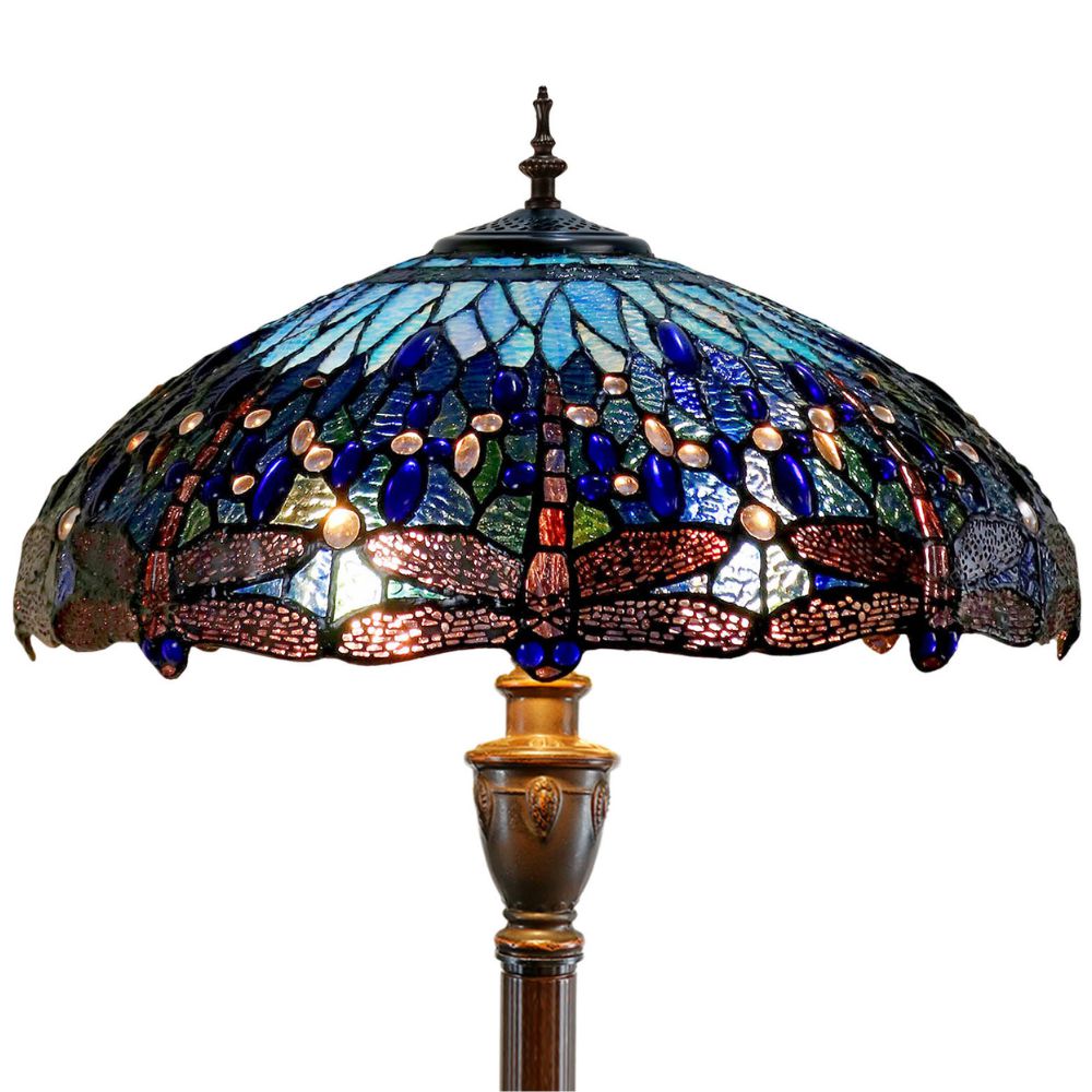 G&G Bros BLUE DRAGONFLY - 25W Floor Lamp-G&G Bros.-Ozlighting.com.au