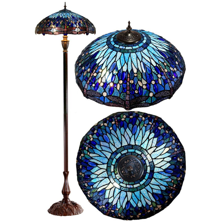 G&G Bros BLUE DRAGONFLY - 25W Floor Lamp-G&G Bros.-Ozlighting.com.au